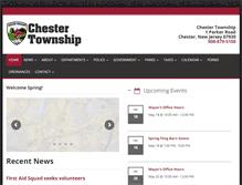 Tablet Screenshot of chestertownship.org